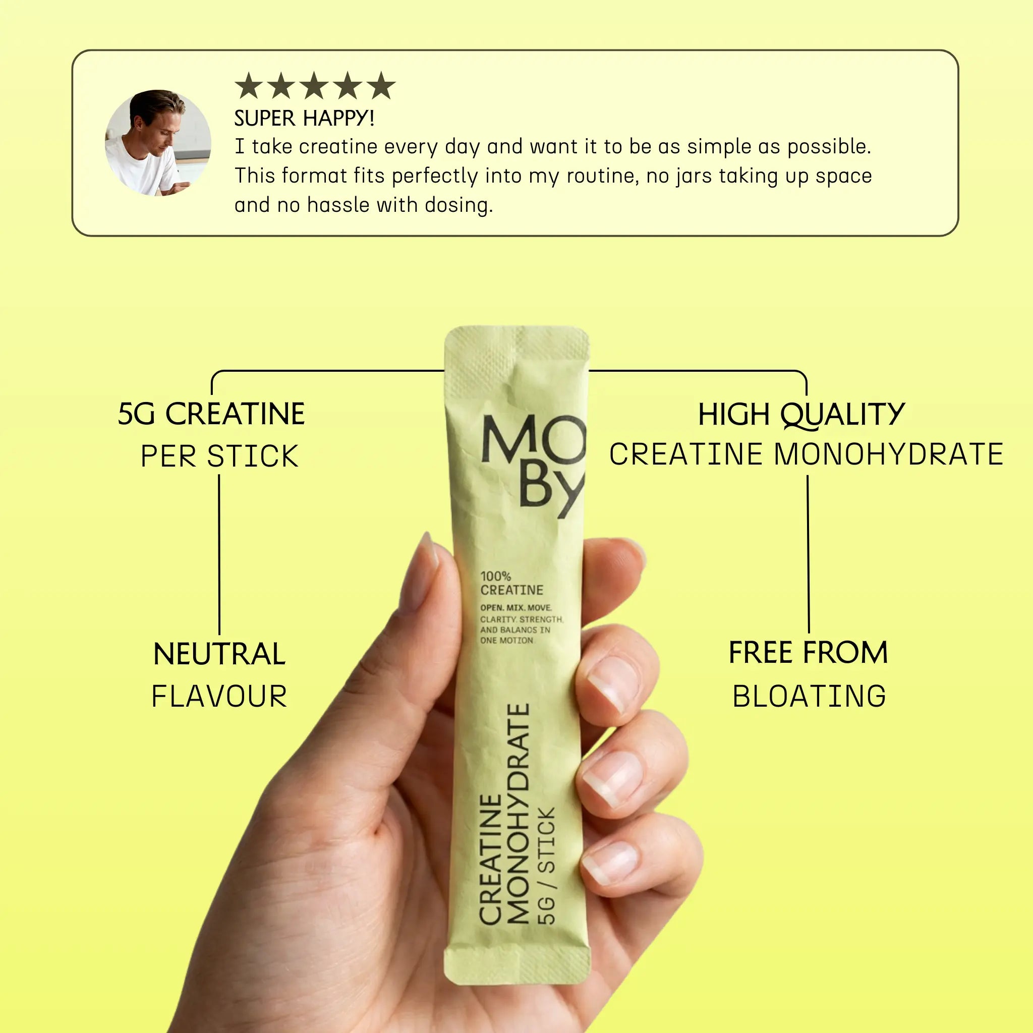 Creatine Monohydrate (30 Daily Sticks)